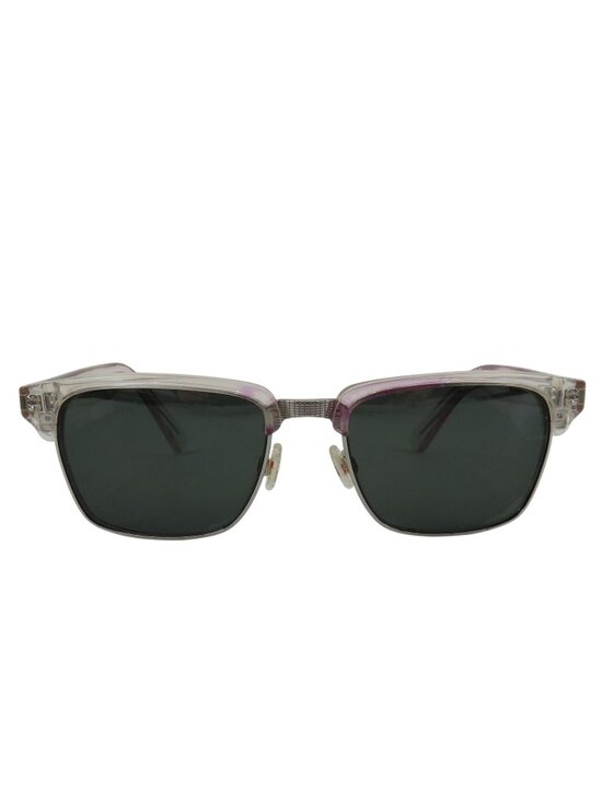 Maui Jim Accessories - Maui Jim KAWIKA Clear Pink Silver Tone Accent Sunglasses Unisex MJ-257-05CR